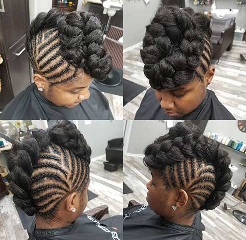 30 Edgy Braided Mohawks You Need To Check Out Throughout Big Braid Mohawk Hairstyles (View 7 of 25)
