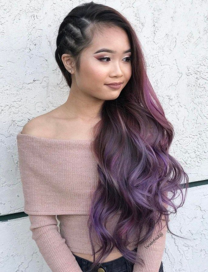 30 Modern Asian Hairstyles For Women And Girls In 2019 Pertaining To Mermaid Waves Hairstyles With Side Cornrows (View 15 of 25)