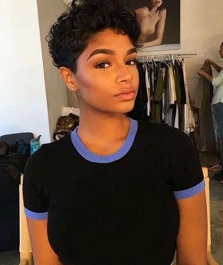 30 Pics Of 2018 Short Hairstyles For Black Women In Short Pixie Haircuts With Relaxed Curls (Photo 23 of 25)