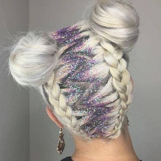 33 Cool Braids Festival Hairstyles Intended For Blue Braided Festival Hairstyles (Photo 23 of 25)
