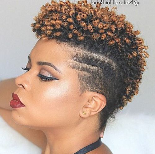 35 Short Punk Hairstyles To Rock Your Fantasy In 2019 Inside Feminine Curls With Mohawk Haircuts (View 21 of 25)