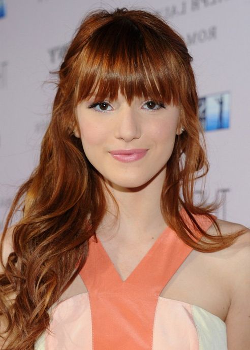 36 Bella Thorne Hairstyles  Bella Thorne Hair Pictures Regarding Straight Hairstyles In Side Swept Downdo (View 17 of 25)