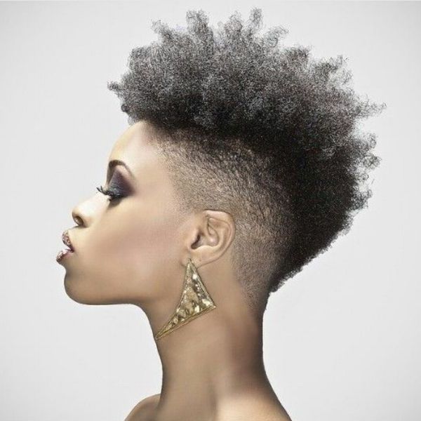 36 Mohawk Hairstyles For Black Women (trending In November 2019) Intended For Shaved Short Hair Mohawk Hairstyles (View 25 of 25)