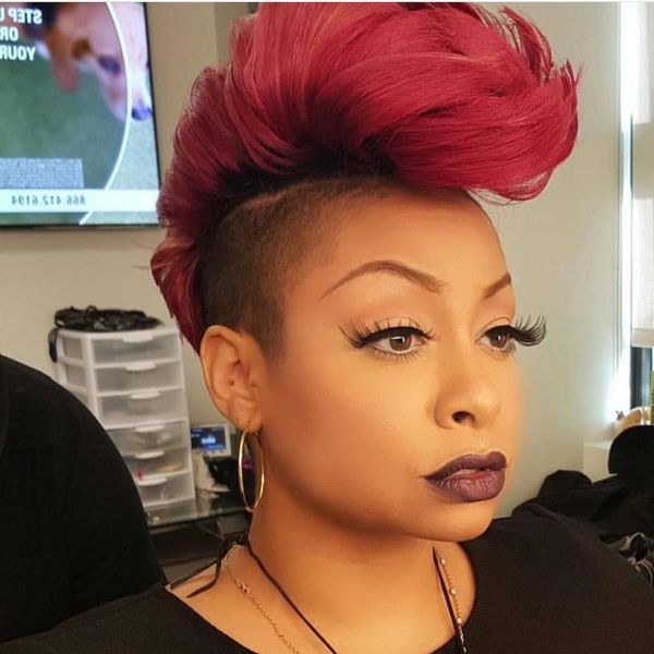 36 Mohawk Hairstyles For Black Women (trending In November 2019) Pertaining To Red Curly Mohawk Hairstyles (View 24 of 25)