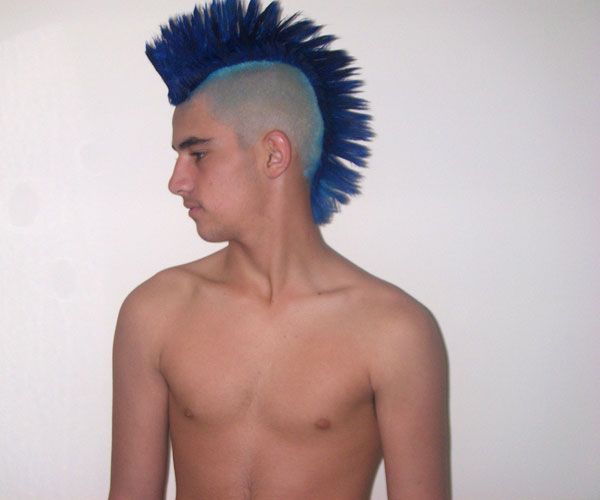 40 Staggering Mohawk Hairstyles In Blue Hair Mohawk Hairstyles (Photo 13 of 25)