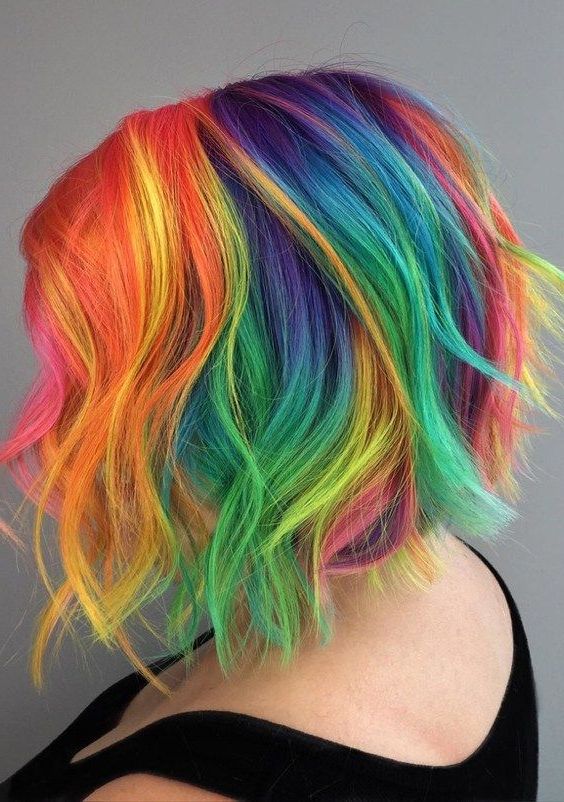 Featured Photo of Top 25 of Rainbow Bob Haircuts