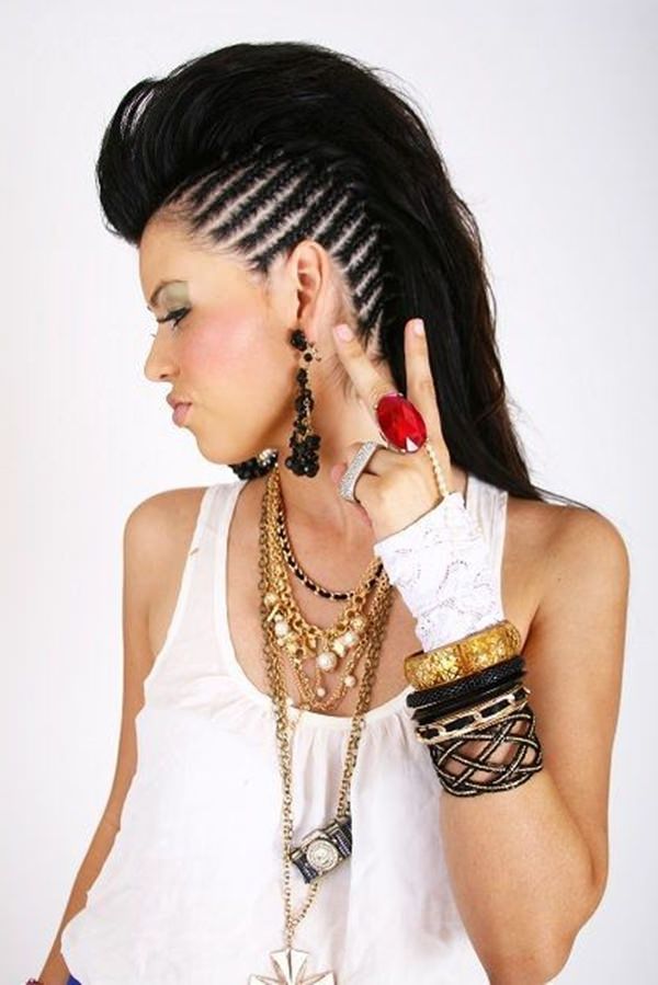 45 Fantastic Braided Mohawks To Turn Heads And Rock This Season For Side Braided Curly Mohawk Hairstyles (View 19 of 25)
