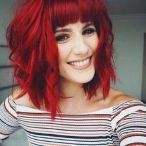 47 Photos Of Red Hair – Hairstyle On Point Pertaining To Medium Length Red Hairstyles With Fringes (View 7 of 25)