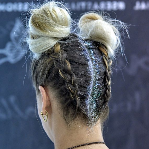 5 Festival Hairstyles Made For Coachella | Wella Professionals With Blue Braided Festival Hairstyles (Photo 21 of 25)