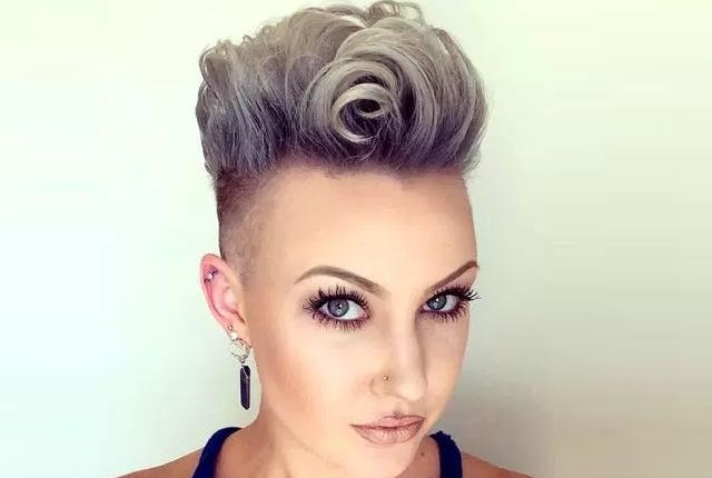 5 Funky Curly Mohawk Hairstyles For Girls | Womensok Intended For Feminine Curly Mohawk  Haircuts (Photo 8 of 25)
