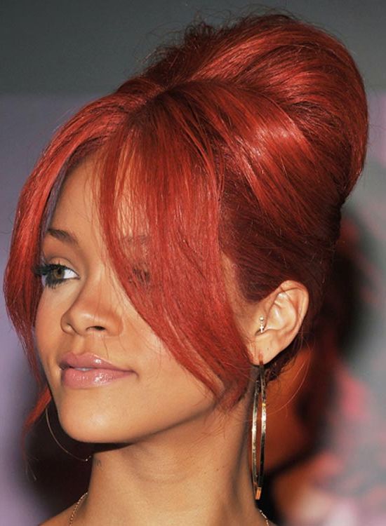 50 Best Rihanna Hairstyles Pertaining To Edgy Red Hairstyles (Photo 21 of 25)