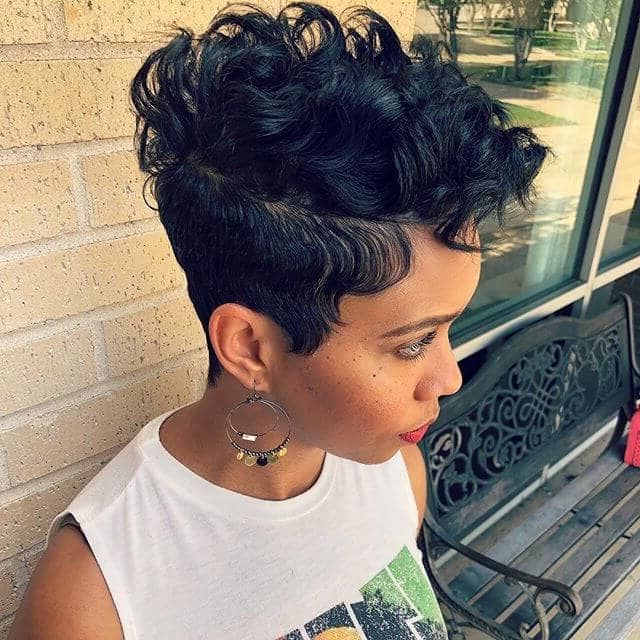 50 Bold Curly Pixie Cut Ideas To Transform Your Style In 2019 In Faux Mohawk Hairstyles With Springy Curls (View 25 of 25)