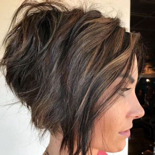 Featured Photo of Top 25 of Very Short Stacked Bob Hairstyles with Messy Finish