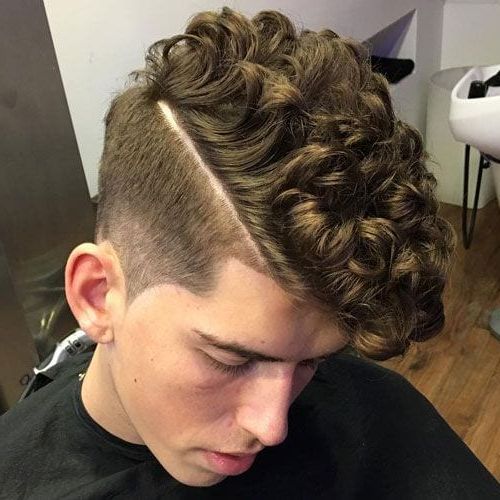50 Fresh Hard Part Haircut Ideas – Men Hairstyles World With Regard To Mohawk Haircuts On Curls With Parting (View 18 of 25)