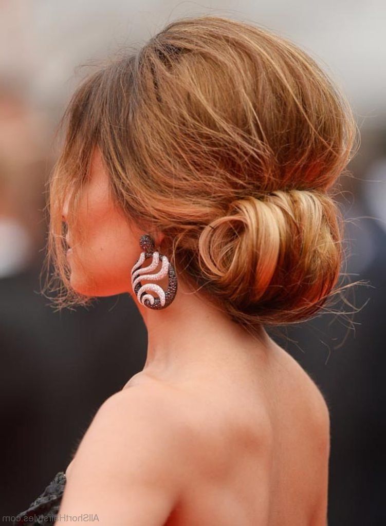 Featured Photo of 2024 Best of Stylish Updos with Puffy Crown and Bangs