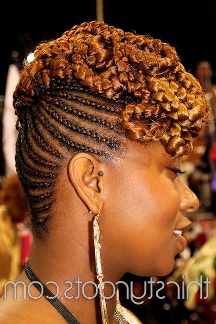50 Hot Black Hairstyles Pertaining To Big Braid Mohawk Hairstyles (Photo 23 of 25)