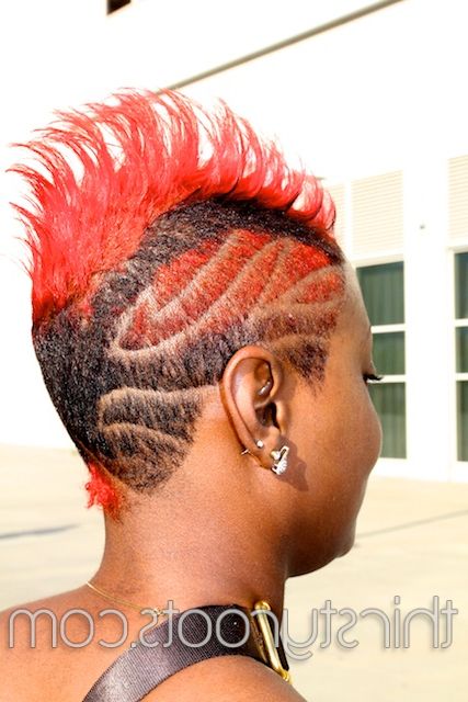 50 Hot Black Hairstyles Throughout Hot Red Mohawk Hairstyles (Photo 10 of 25)