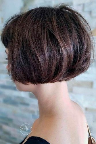 50 Impressive Short Bob Hairstyles To Try | Lovehairstyles In Short Rounded And Textured Bob Hairstyles (Photo 8 of 25)
