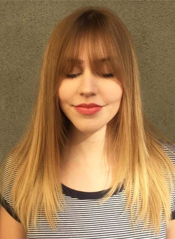 50 Layered Hairstyles With Bangs In Long Straight Layered Hairstyles With Fringes (Photo 8 of 25)