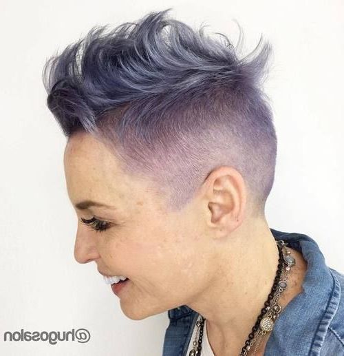 50 Modern Haircuts For Women Over 50 With Extra Zing | Short For Shaved Short Hair Mohawk Hairstyles (Photo 23 of 25)