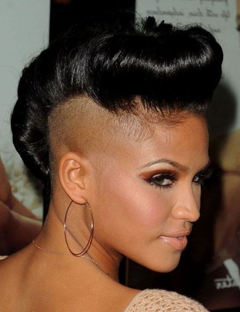 50 Mohawk Hairstyles For Black Women | Mohawk Hairstyles Pertaining To Shaved Short Hair Mohawk Hairstyles (Photo 12 of 25)