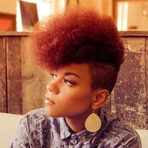 50 Mohawk Hairstyles For Black Women | Mohawk Hairstyles Throughout Curly Red Mohawk Hairstyles (View 4 of 25)