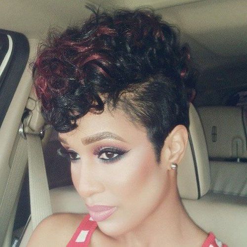 50 Mohawk Hairstyles For Black Women | Mohawk Hairstyles Throughout Curly Red Mohawk Hairstyles (View 3 of 25)