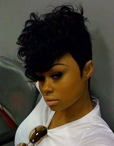 50 Mohawk Hairstyles For Black Women | Stayglam Intended For Rihanna Black Curled Mohawk Hairstyles (View 7 of 25)