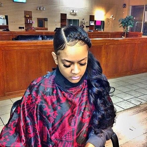 50 Ways To Wear Sew In Hairstyles That Will Inspire You With Regard To Straight Side Ponytail Hairstyles With Center Part (Photo 24 of 25)