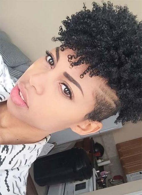51 Lovely Short Curly Hairstyles: Tips For Healthy Short Curls Regarding Short And Curly Faux Mohawk Hairstyles (Photo 16 of 25)