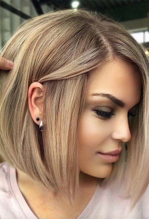 55 Medium Bob Haircuts To Embrace: The One Mid Length Bob With Chin Length Bob Hairstyles With Middle Part (View 21 of 25)