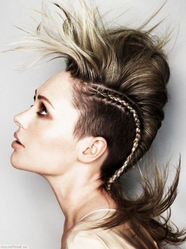 56 Punk Hairstyles To Help You Stand Out From The Crowd Regarding Rocker Girl Mohawk Hairstyles (View 15 of 25)