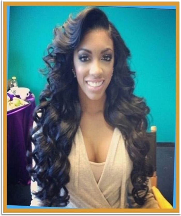 58 Exciting Sew In Hairstyles To Try In 2019 Throughout Simple Loose Black Waves Hairstyles (Photo 10 of 25)