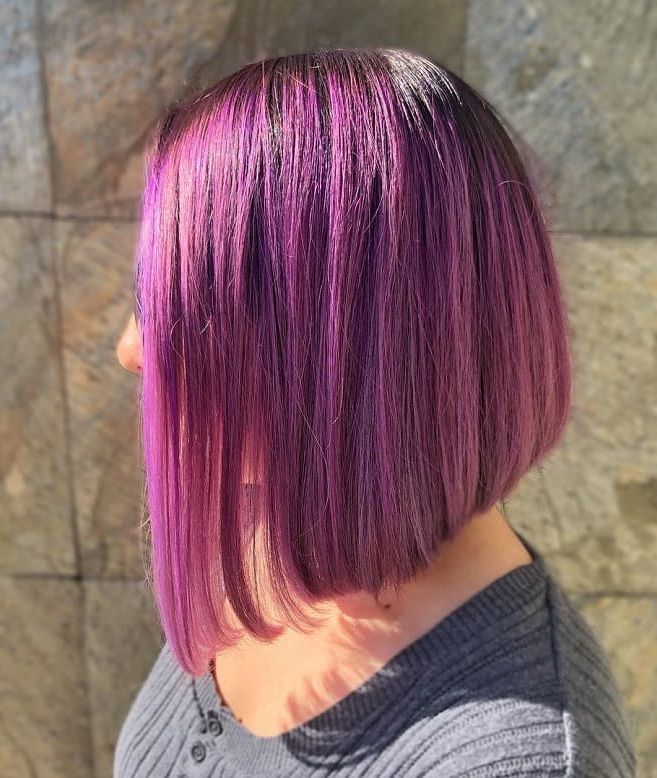 7 Superb Purple Ombre Hairstyle For Short Haired Divas In Ravishing Smoky Purple Ombre Hairstyles (Photo 17 of 25)