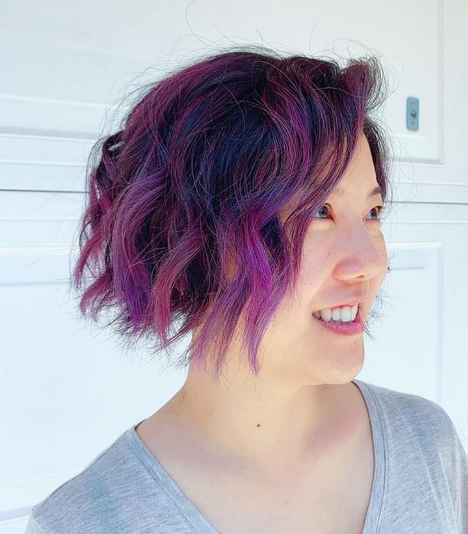 7 Superb Purple Ombre Hairstyle For Short Haired Divas With Regard To Ravishing Smoky Purple Ombre Hairstyles (Photo 3 of 25)