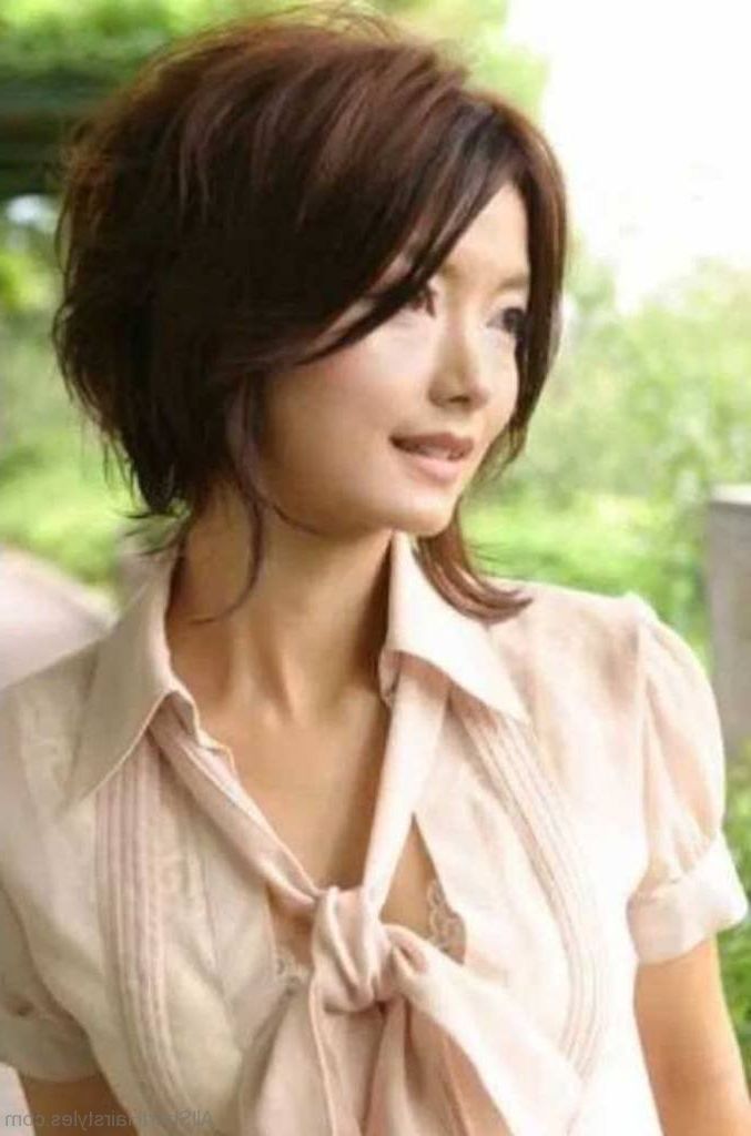 75 Appealing Short Side Swept Haircuts For Girls In Elongated Bob Asian Hairstyles (Photo 23 of 25)