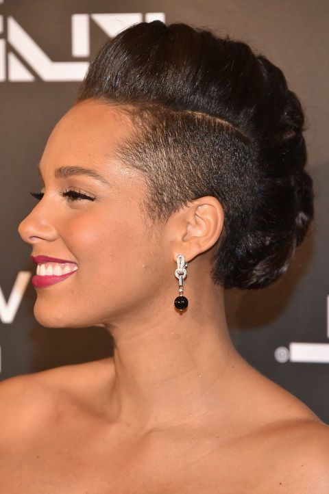 Alicia Keys Has Orange And Pink Hair Now | Hairrrrrrr | Box With Alicia Keys Glamorous Mohawk Hairstyles (View 5 of 25)