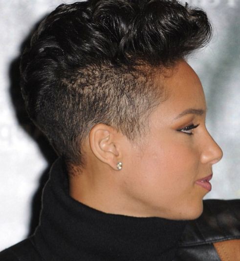 Alicia Keys? Displays New Short Hairdojoi Pearson? For Pertaining To Alicia Keys Glamorous Mohawk Hairstyles (View 3 of 25)
