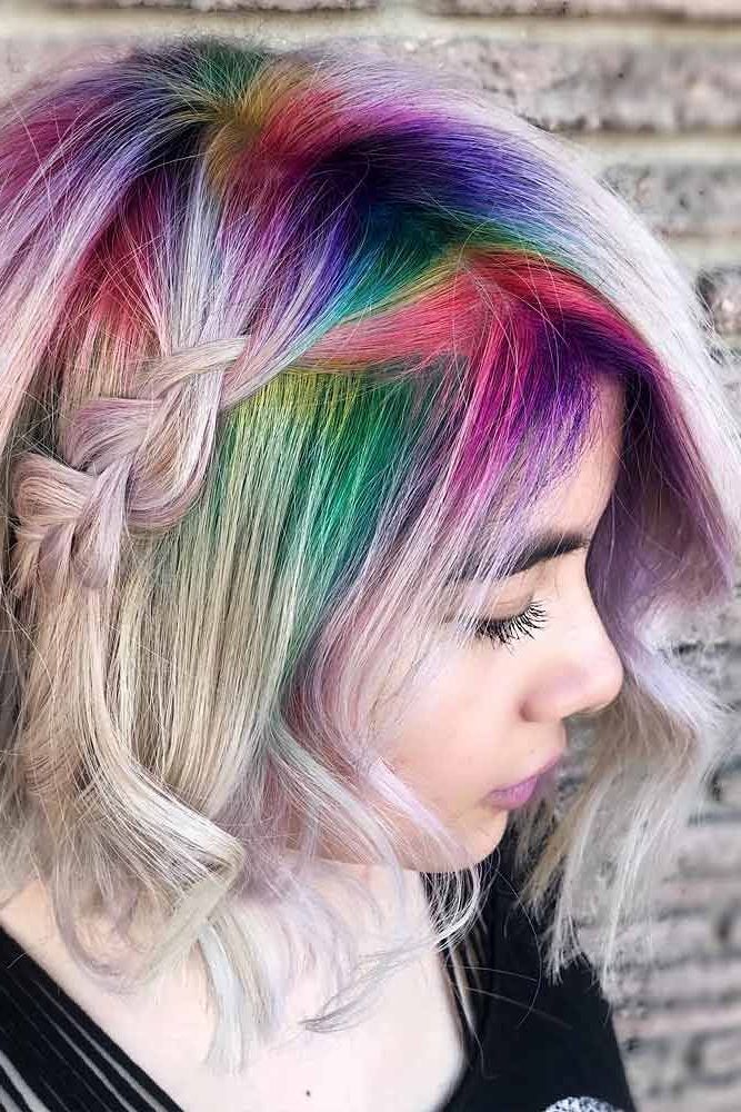 Best Hairstyles & Haircuts For Women In 2017 / 2018 : Medi Within Rainbow Bob Haircuts (View 19 of 25)