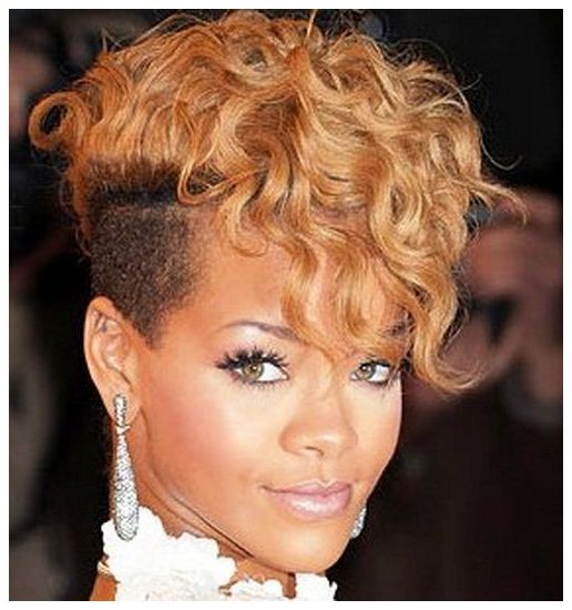 Black Girl Curly Mohawk Hairstyles | Download Rihanna Mohawk Intended For Rihanna Black Curled Mohawk Hairstyles (Photo 2 of 25)