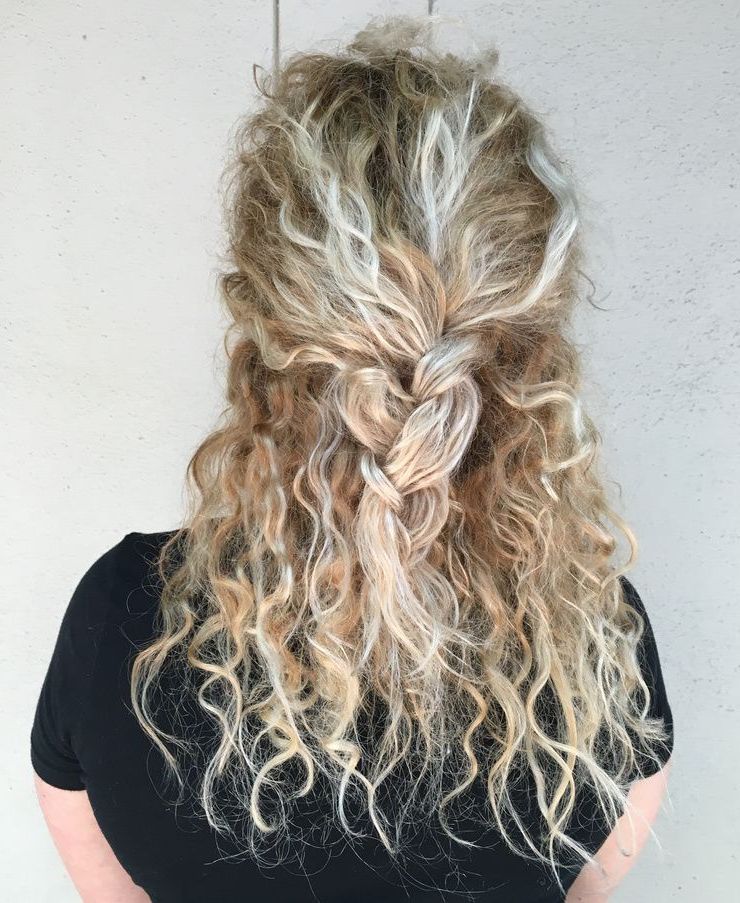 Blonde Hair | Balayage | Braids | Curly Hair | Long Hair Inside Curls And Blonde Highlights Hairstyles (Photo 1 of 25)
