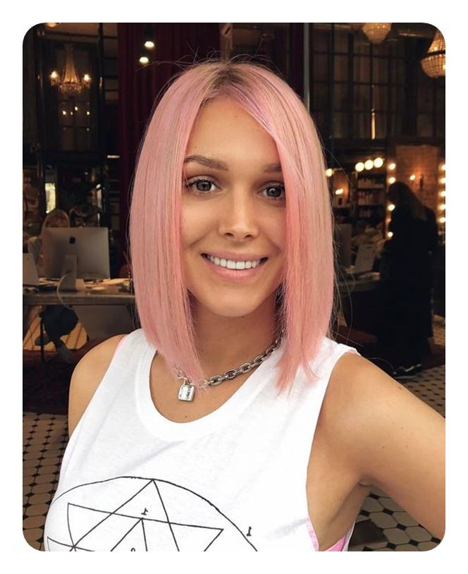 Blunt Cut Bob – Rock Your Edge With 100+ Haircuts To Choose From Within Pink Bob Haircuts (View 21 of 25)