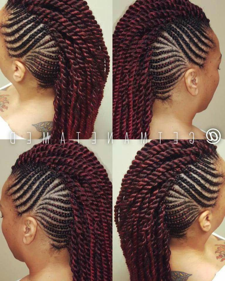 Braided Mohawk. Mohawk. Mohawk Braids. Marley Twists. Havana With Twisted And Braided Mohawk Hairstyles (Photo 2 of 25)