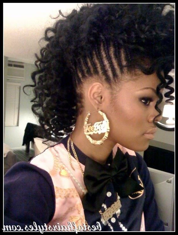 Braided Mohawk With Loose Curls | Braided Mohawk Hairstyles In Braided Mohawk Hairstyles With Curls (Photo 6 of 25)