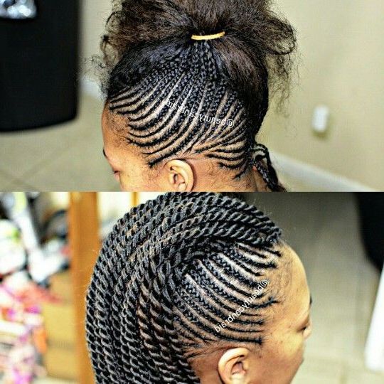 Braided Mohawk! With Rope Twist. | African Braids Hairstyles Intended For Twisted Braids Mohawk Hairstyles (Photo 2 of 25)