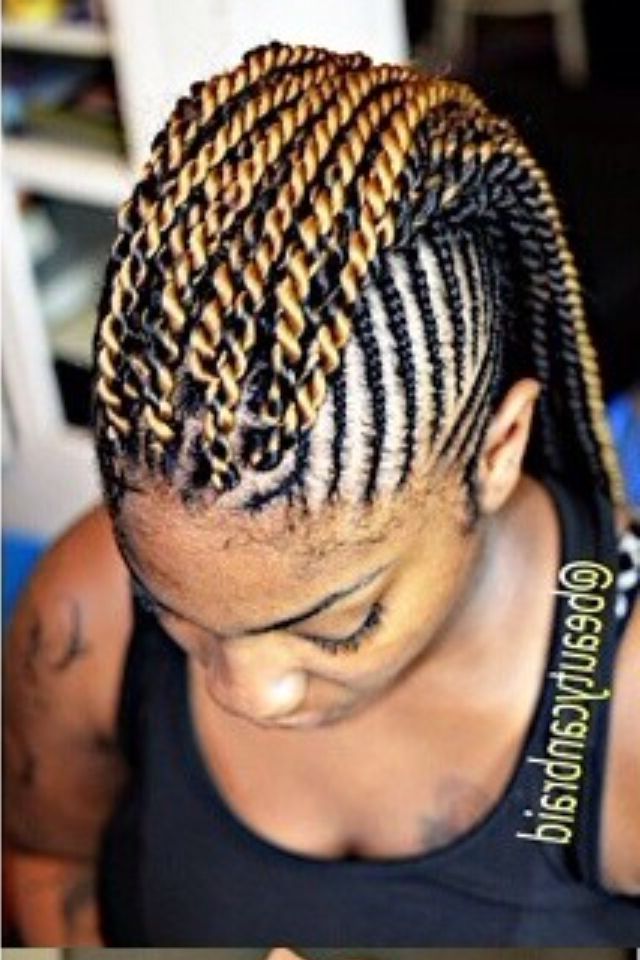 Cornrows With A Twist Mohawk | Braided Mohawk Black Hair Intended For Twisted Braids Mohawk Hairstyles (Photo 16 of 25)