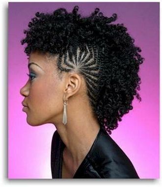 Curly Braided Mohawk – Google Search In 2019 | Braided For Braided Mohawk Hairstyles With Curls (Photo 2 of 25)