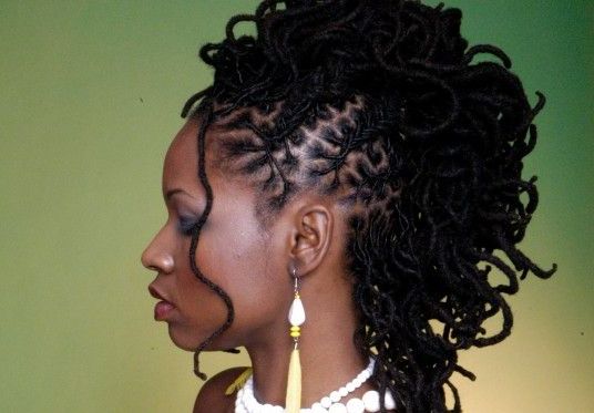 Curly Loc Soft Mohawk In 2019 | Natural Hair Styles, Natural With Regard To Dreadlocked Mohawk Hairstyles For Women (Photo 13 of 25)