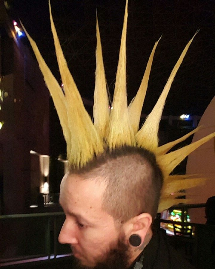 Double Liberty Spiked Mohawk In 2019 | Crazy Colour, Hair Inside Color Treated Mohawk Hairstyles (Photo 4 of 25)