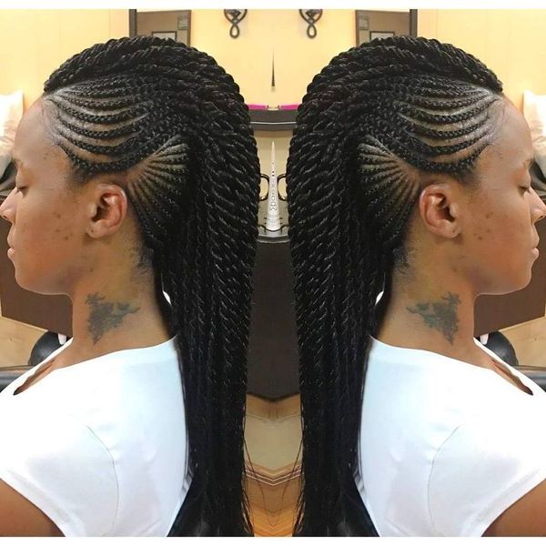 Edgy Braided Mohawk Hairstyles | Photos | Fabwoman For Full Braided Mohawk Hairstyles (View 6 of 25)